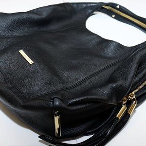 Vince Camuto Black Leather Zoe Hobo